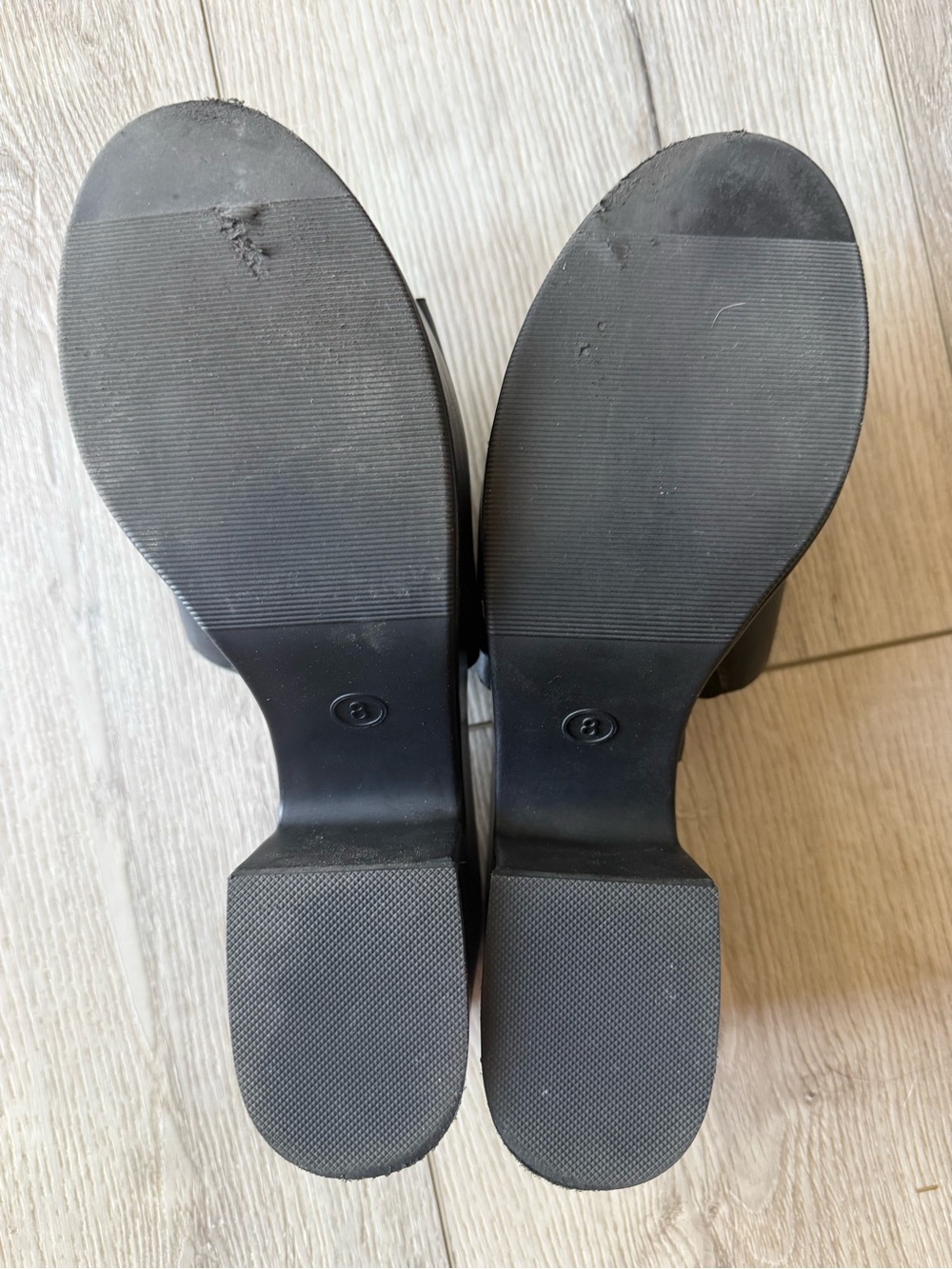 a new day Black Platform Slide Mules - Picture 4 of 6